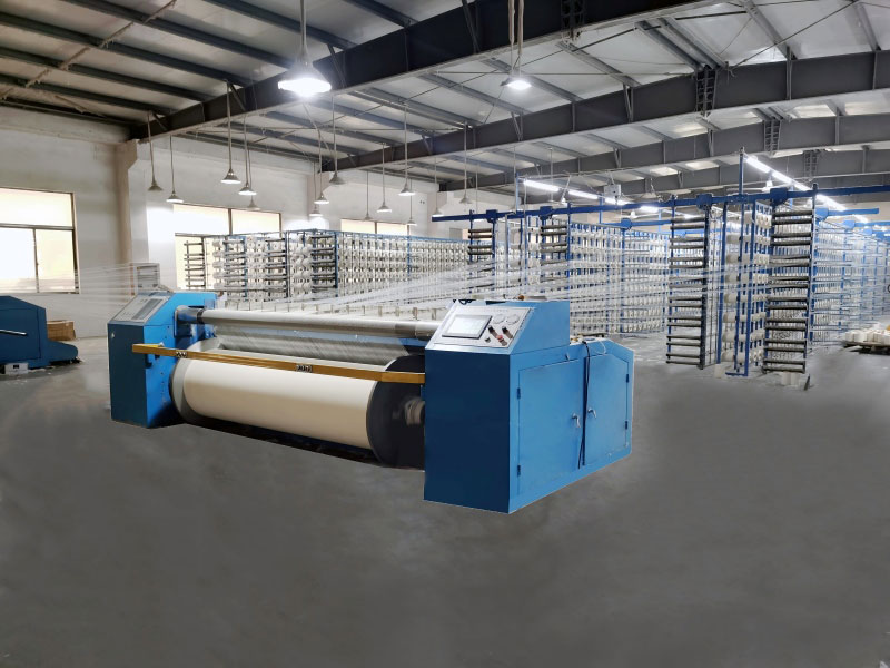 Direct warping machine for cotton yarn